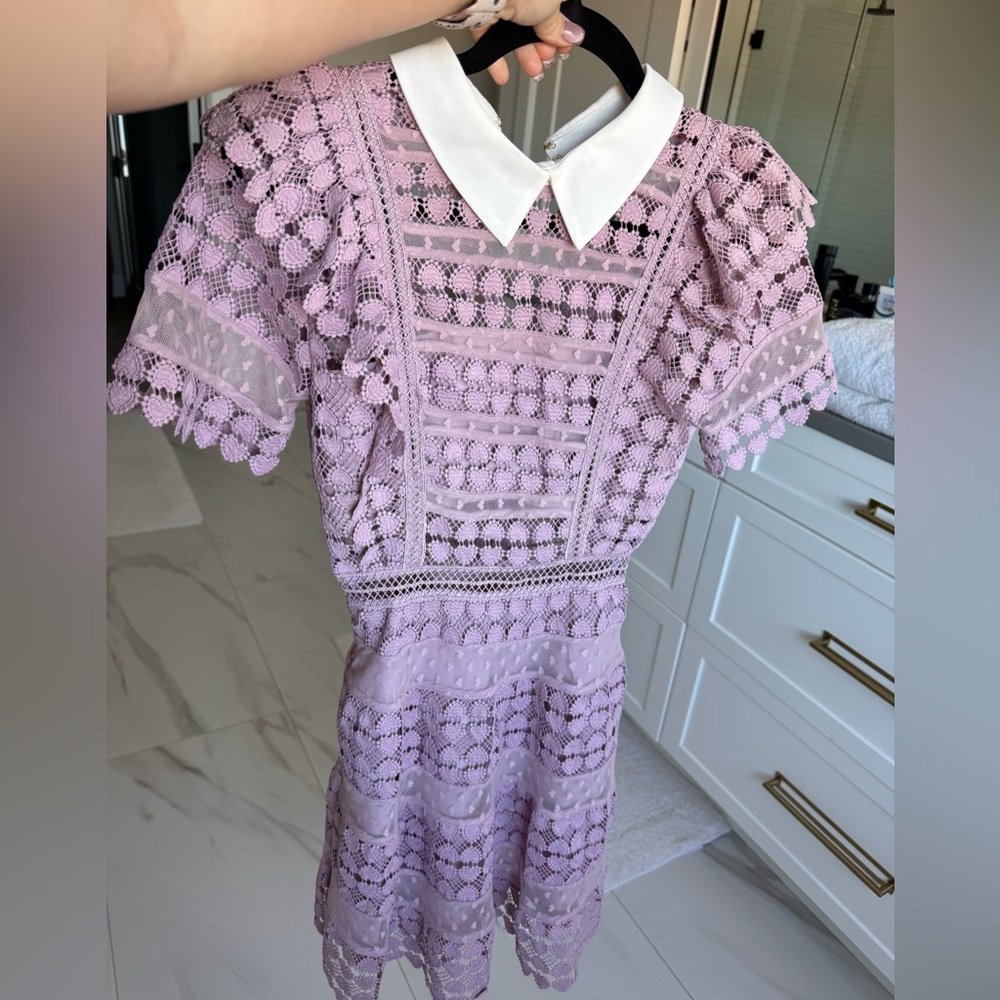 Self-Portrait Lilac Lace Dress NwT
